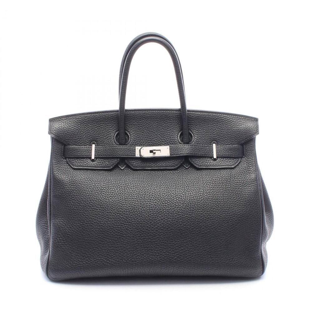 Hermes Birkin 35 Handbag, Leather, Togo Women's, Black